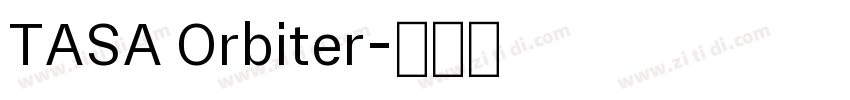 TASA Orbiter字体转换